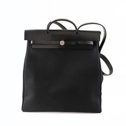 Hermès Vintage Pre-owned Canvas axelremsvskor Black, Dam