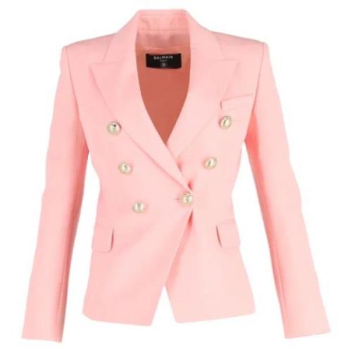 Balmain Pre-owned Pre-owned Tyg ytterklder Pink, Dam