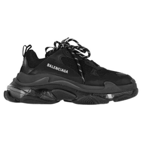 Balenciaga Vintage Pre-owned Polyester sneakers Black, Dam