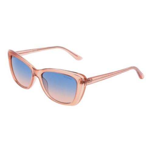 Guess Rosa Cat Eye Solglasögon Gradient Linser Pink, Dam