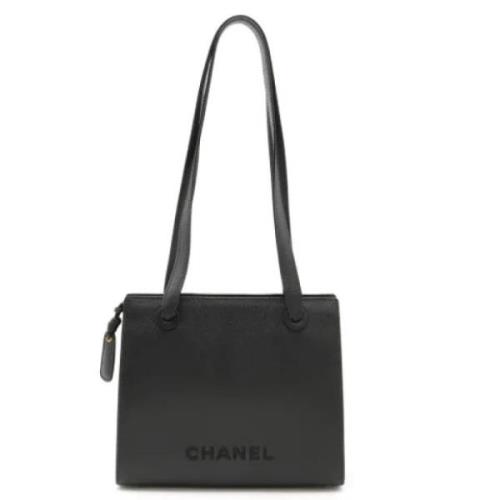 Chanel Vintage Pre-owned Laeder axelremsvskor Black, Dam