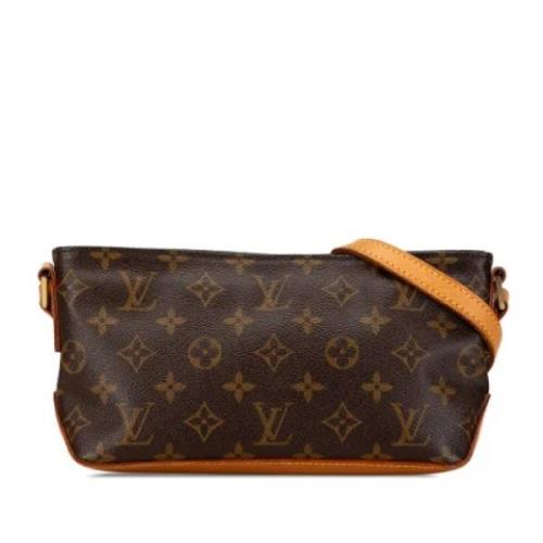 Louis Vuitton Vintage Pre-owned Canvas crossbodyvskor Brown, Dam