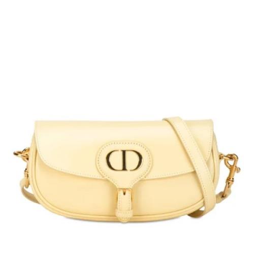 Dior Vintage Pre-owned Laeder crossbodyvskor Yellow, Dam