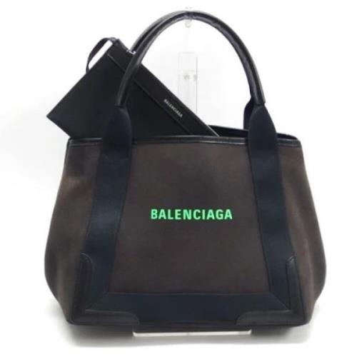 Balenciaga Vintage Pre-owned Canvas handvskor Brown, Dam