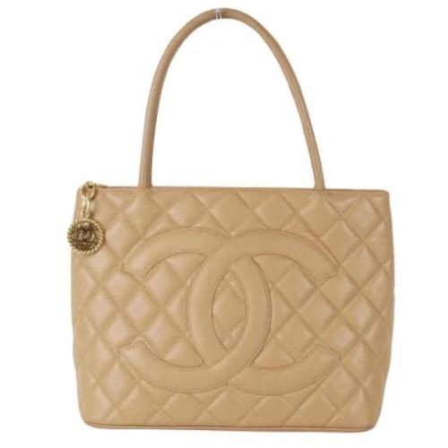 Chanel Vintage Pre-owned Laeder totevskor Brown, Dam