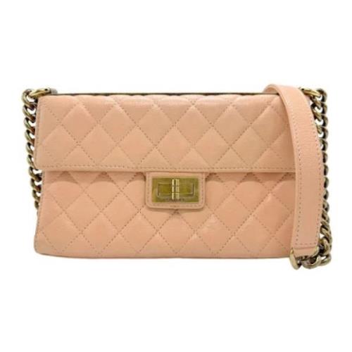 Chanel Vintage Pre-owned Laeder axelremsvskor Beige, Dam