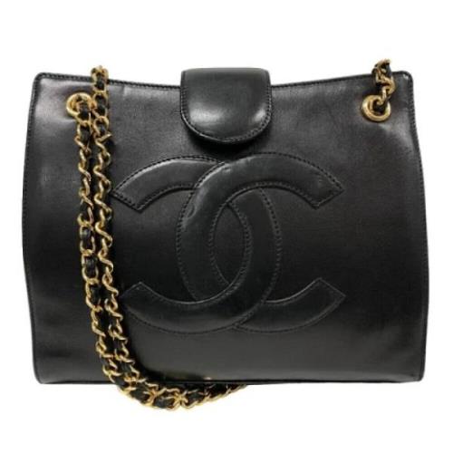 Chanel Vintage Pre-owned Laeder axelremsvskor Black, Dam