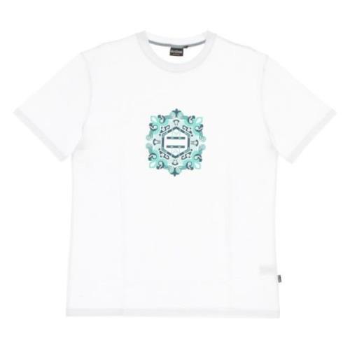 Dolly Noire Herr Logo Maioliche Tee Vit/Blå White, Herr