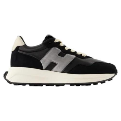 Hogan Laeder sneakers Black, Dam