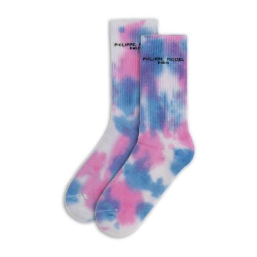 Philippe Model Antoine Bomulls Tie-Dye Strumpor Multicolor, Unisex