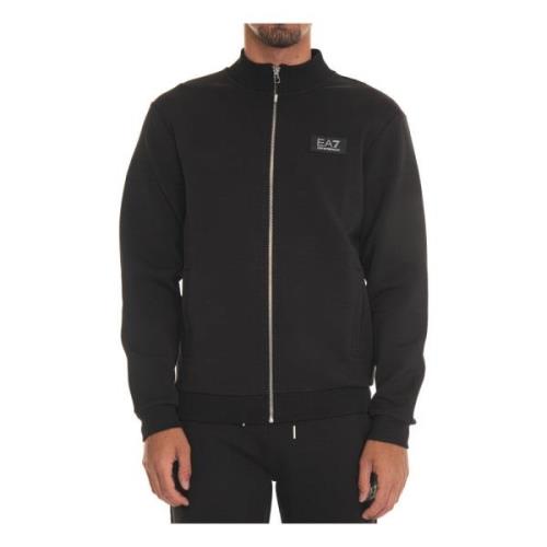 Emporio Armani EA7 Stilren Sweatshirt för Vardagsbruk Black, Herr