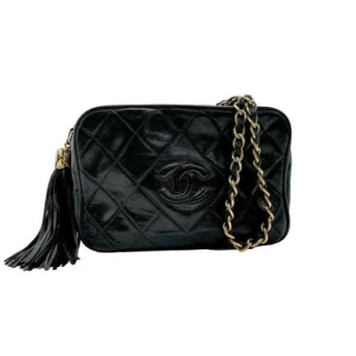 Chanel Vintage Pre-owned Laeder axelremsvskor Black, Dam