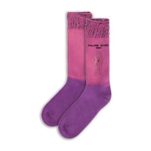 Philippe Model Bomull Wisteria Strumpor Purple, Unisex