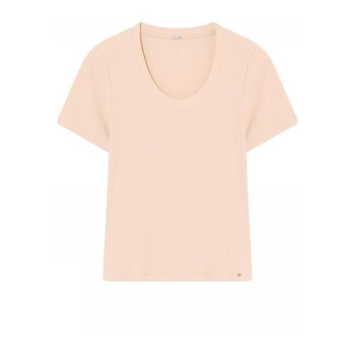 Gustav Kortärmad T-shirt Beach Sand Pink, Dam