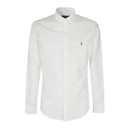 Ralph Lauren Slim Oxford Skjorta White, Herr