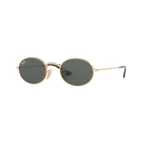 Ray-Ban Oval Flat Lenses Solglasögon Grön Yellow, Unisex