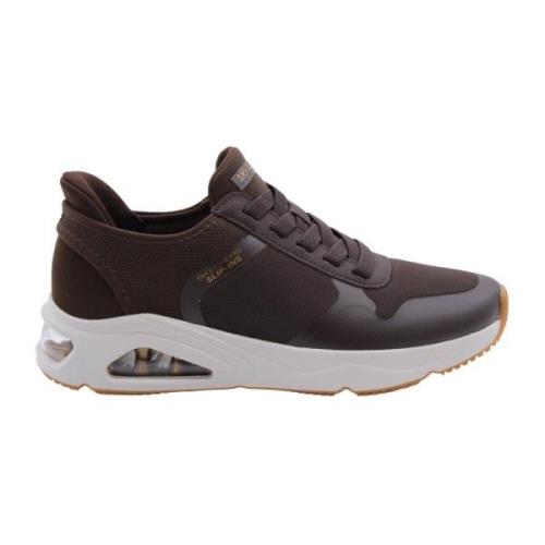 Skechers Stilren Sneaker med Kitkat Accent Brown, Herr