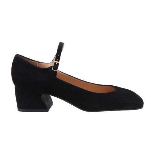 Status Klassiska Mary Jane Pump Skor Black, Dam