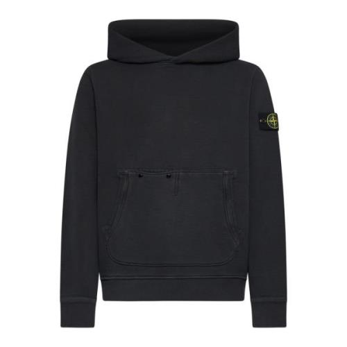 Stone Island Svarta Tröjor för Män Black, Herr