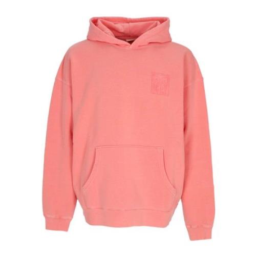 Obey Ikonisk Pigment Eyes Lättvikts Hoodie Pink, Herr