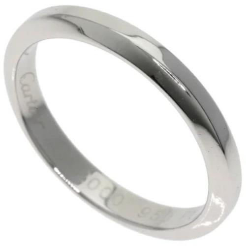 Cartier Vintage Pre-owned Platina ringar Gray, Dam