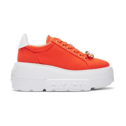 Casadei Queen Bee Sneakers Orange, Dam