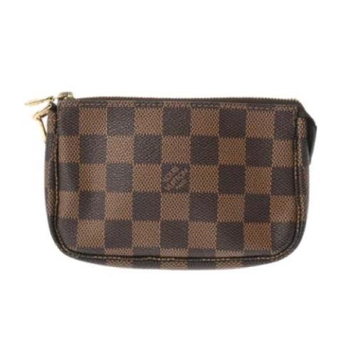 Louis Vuitton Vintage Pre-owned Tyg kuvertvskor Brown, Dam