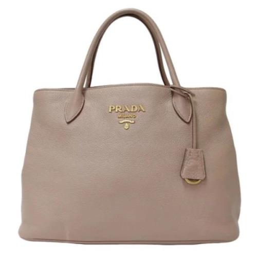 Prada Vintage Pre-owned Laeder totevskor Beige, Dam