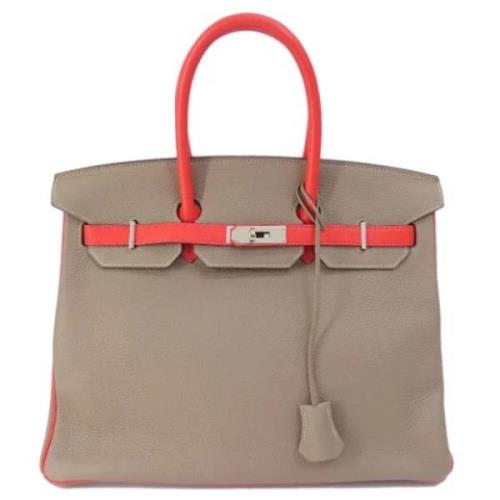 Hermès Vintage Pre-owned Laeder handvskor Gray, Dam