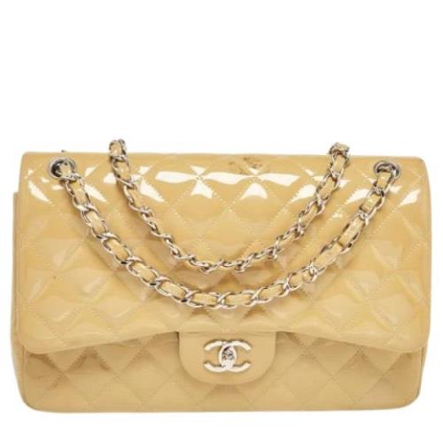 Chanel Vintage Pre-owned Laeder chanel-vskor Beige, Dam