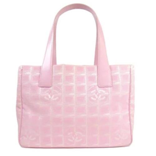 Chanel Vintage Pre-owned Nylon axelremsvskor Pink, Dam