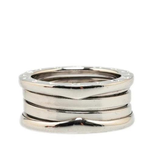 Bvlgari Vintage Pre-owned Vitt guld ringar Gray, Dam