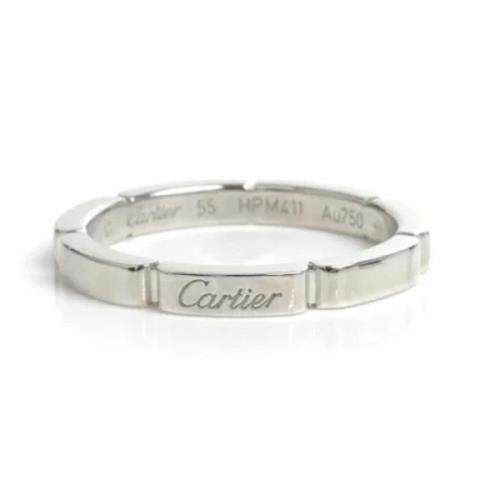 Cartier Vintage Pre-owned Vitt guld ringar Gray, Dam