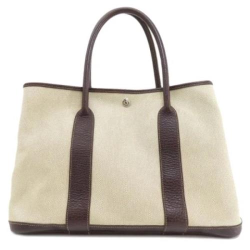 Hermès Vintage Pre-owned Tyg totevskor White, Dam