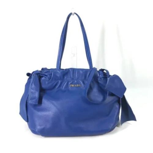 Prada Vintage Pre-owned Laeder prada-vskor Blue, Dam