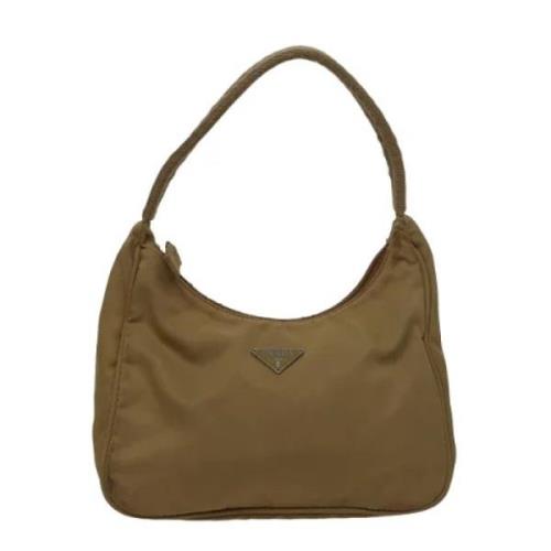 Prada Vintage Pre-owned Tyg prada-vskor Green, Dam