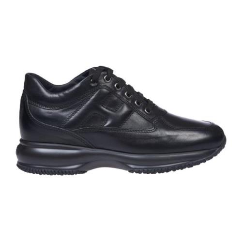 Hogan Svart Interaktiv Modell Läder Sneakers Black, Dam