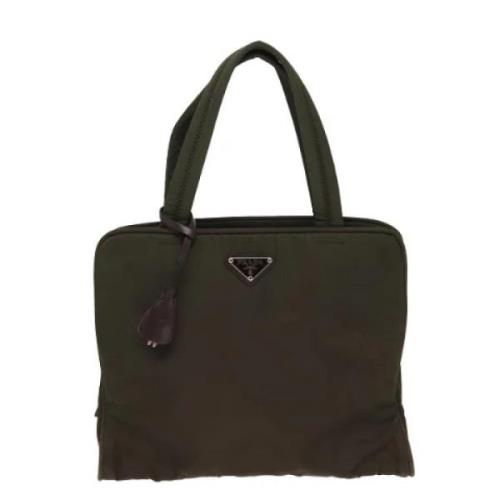 Prada Vintage Pre-owned Bomull prada-vskor Green, Dam