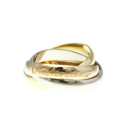 Cartier Vintage Pre-owned Vitt guld ringar Yellow, Dam