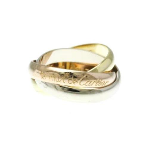 Cartier Vintage Pre-owned Vitt guld ringar Yellow, Dam