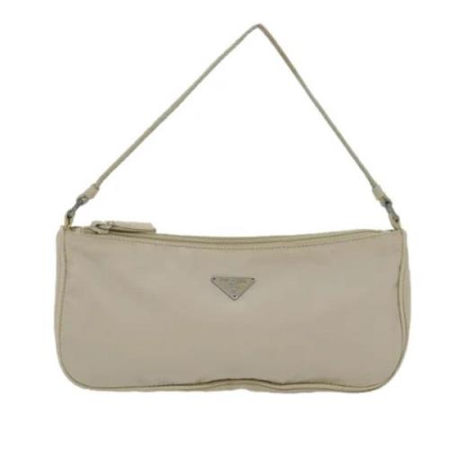 Prada Vintage Pre-owned Tyg prada-vskor Beige, Dam