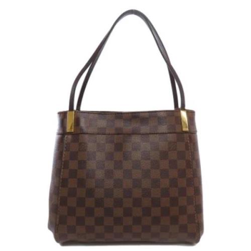 Louis Vuitton Vintage Pre-owned Tyg totevskor Brown, Dam