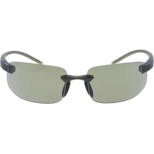 Serengeti Gummibelagd Khaki Polariserade Solglasögon Green, Unisex