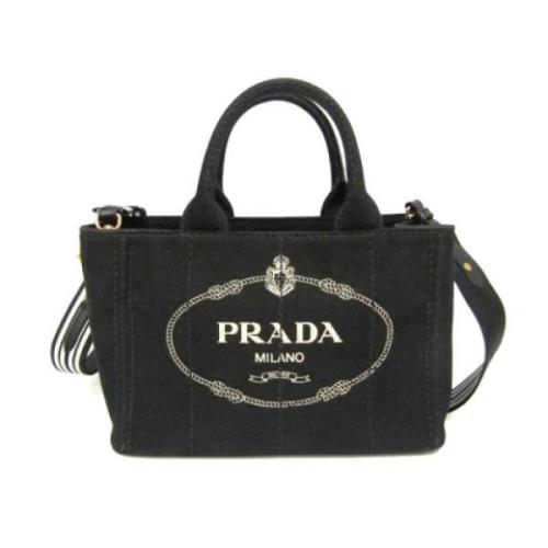 Prada Vintage Pre-owned Tyg prada-vskor Blue, Dam