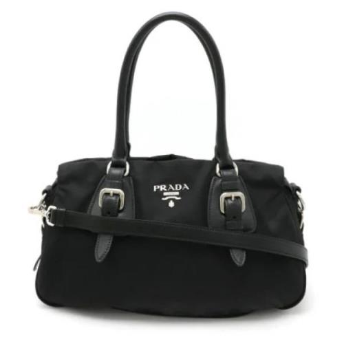 Prada Vintage Pre-owned Laeder totevskor Black, Dam