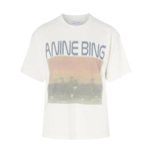 Anine Bing Svampar Off White T-shirt White, Dam