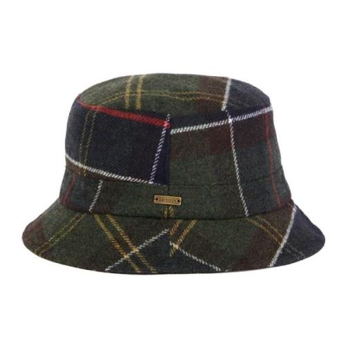 Barbour Heidi Tartan Sporty Hat Green, Herr