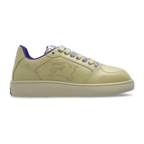 Burberry Lädersneakers Green, Herr