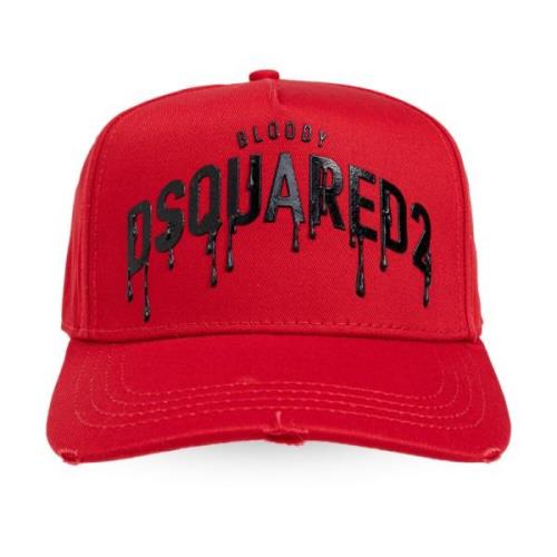 Dsquared2 Baseball Cap Red, Herr