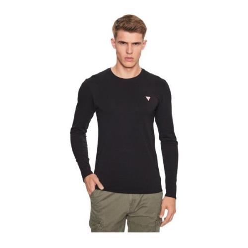 Guess Basic Stretch Långärmad T-shirt Black, Herr